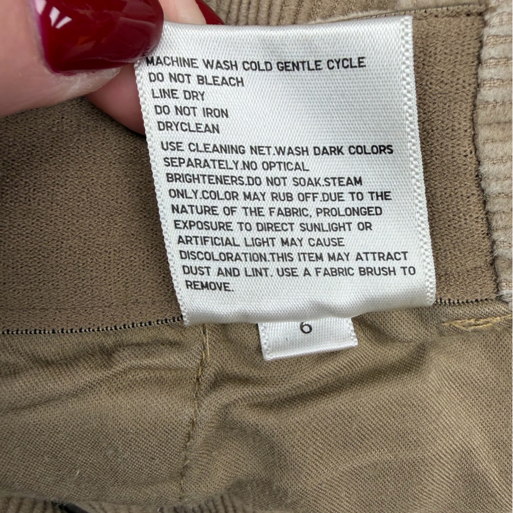 Uniqlo Corduroy Light Brown Straight Leg Pants - Picture 4 of 4